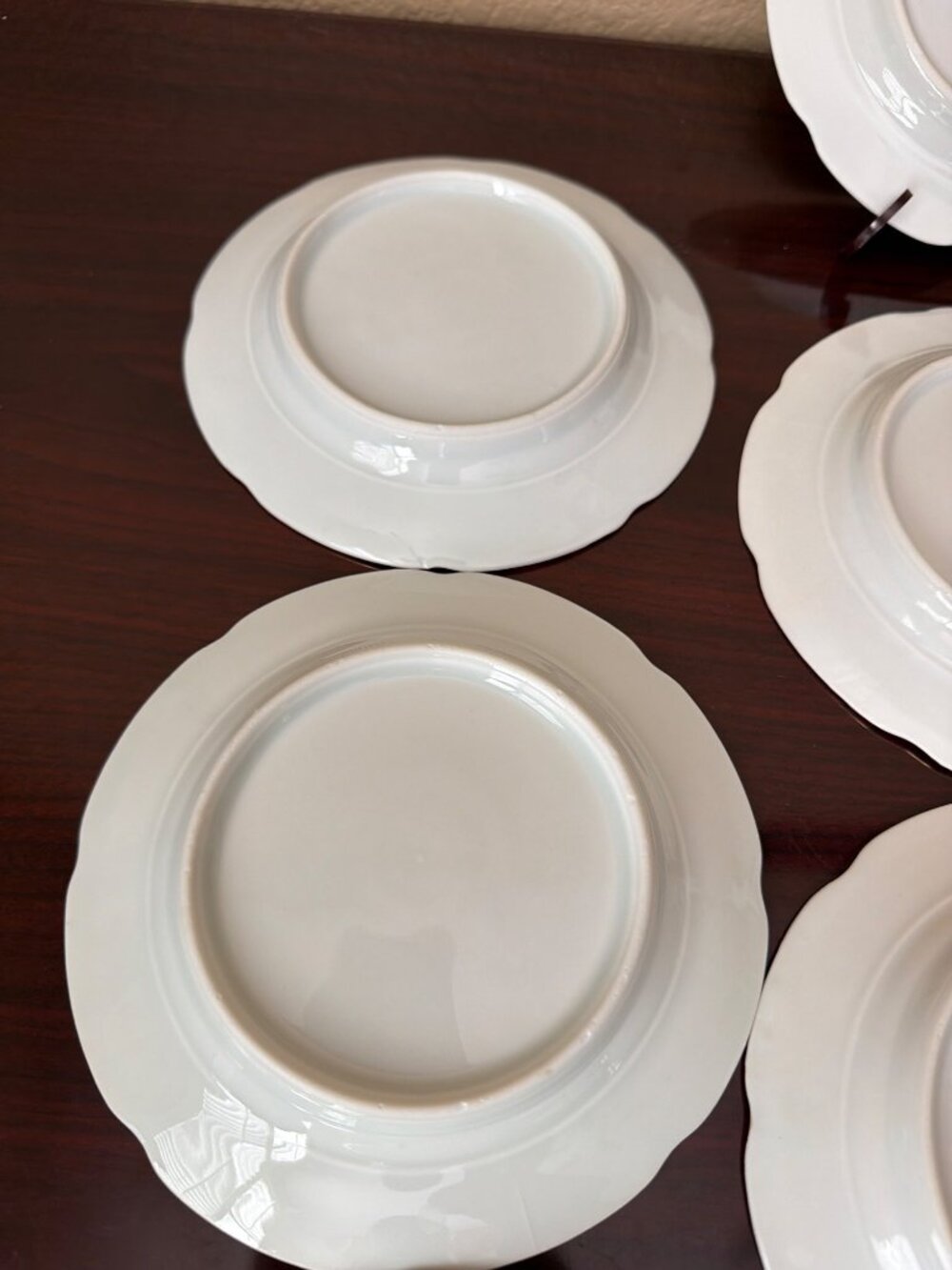 Set of 10 Vintage Austria Carlsbad Porcelain Bread Dessert Plates Gold Trim 6” - Picture 8 of 16